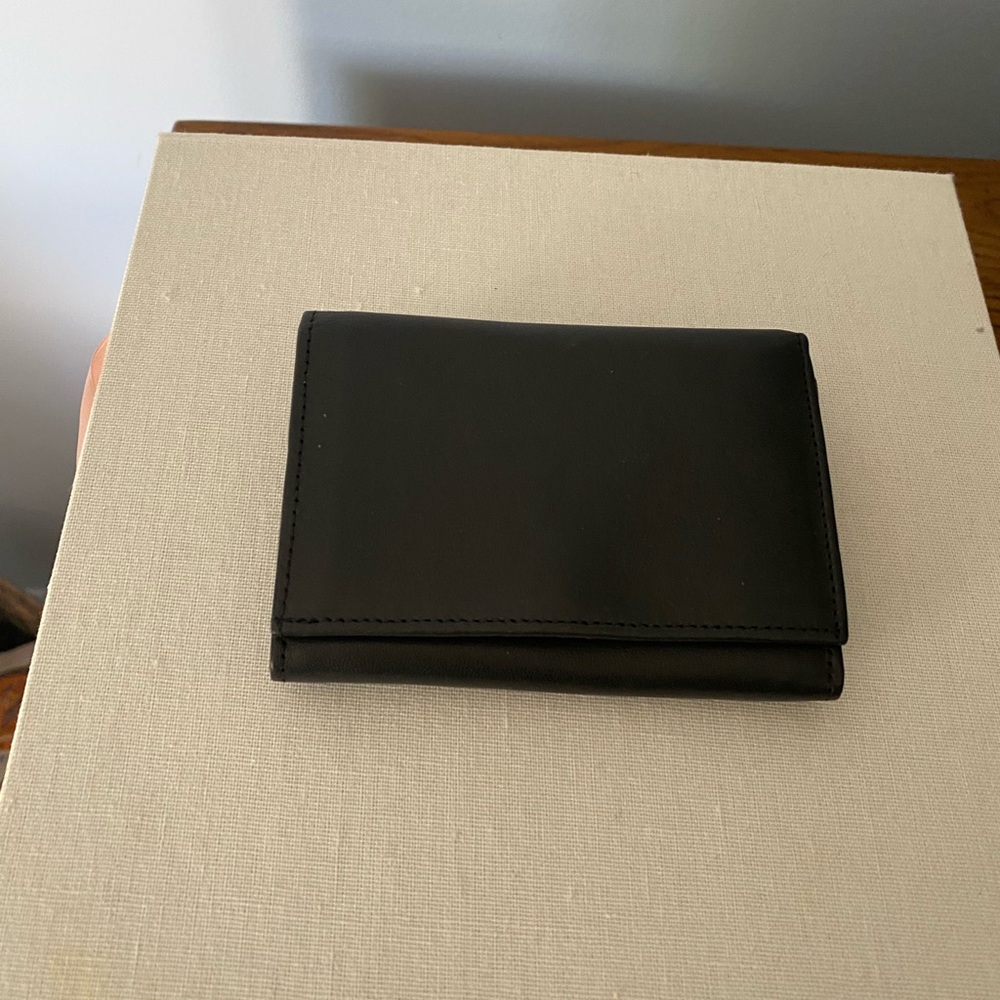 Lodis Onyx Black Leather Wallet